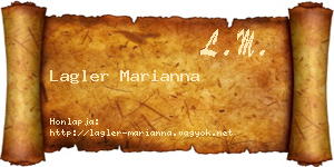 Lagler Marianna névjegykártya